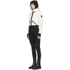 Moncler Grenoble Black and White Down Belted Jumpsuit