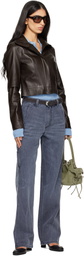 6397 Navy Long Painter Jeans
