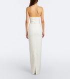 Safiyaa Bridal Azrael floral-appliqué gown