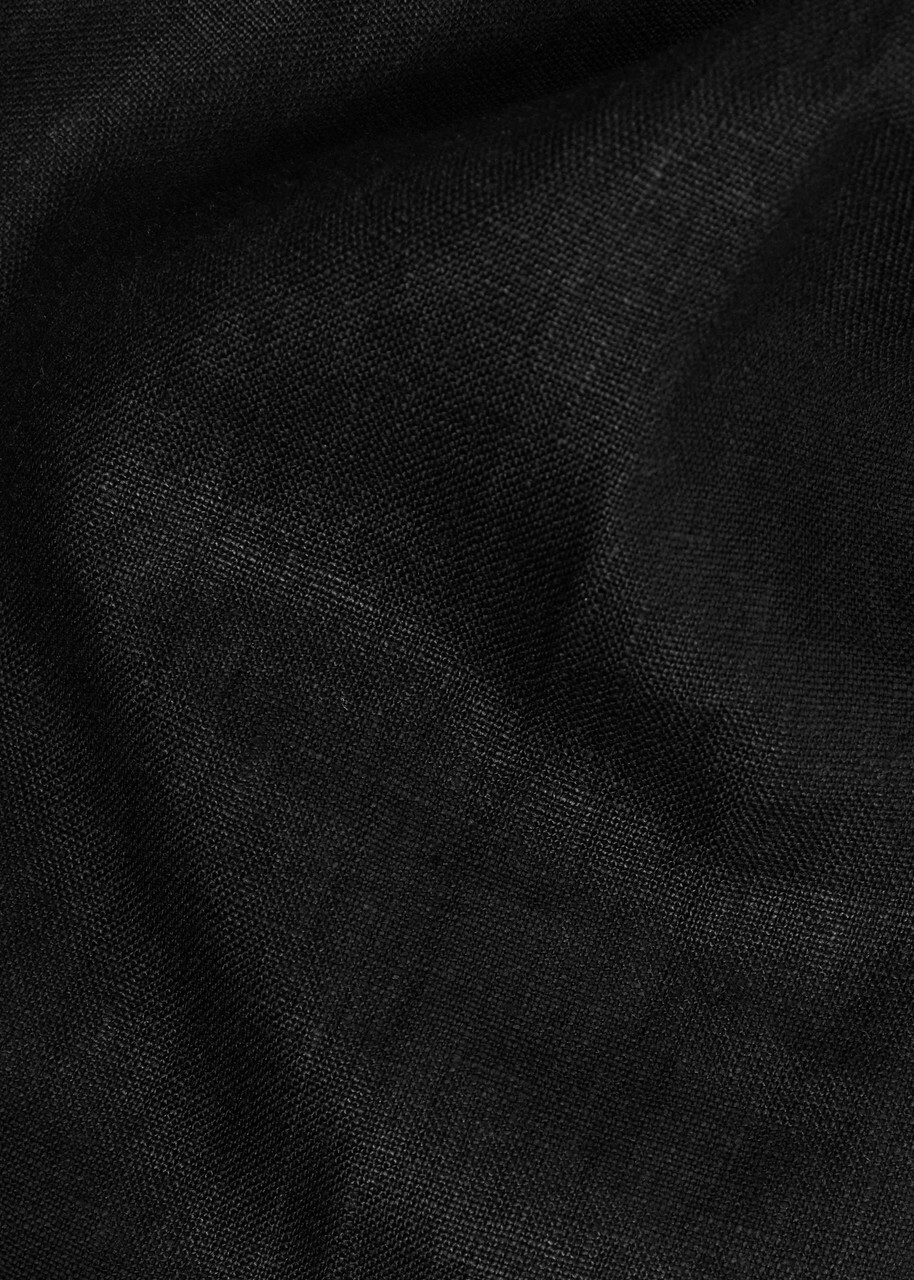 Faithfull The Brand Clove Wide-leg Linen Trousers Black