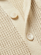 Piacenza Cashmere - Open-Knit Cotton Shirt - Neutrals