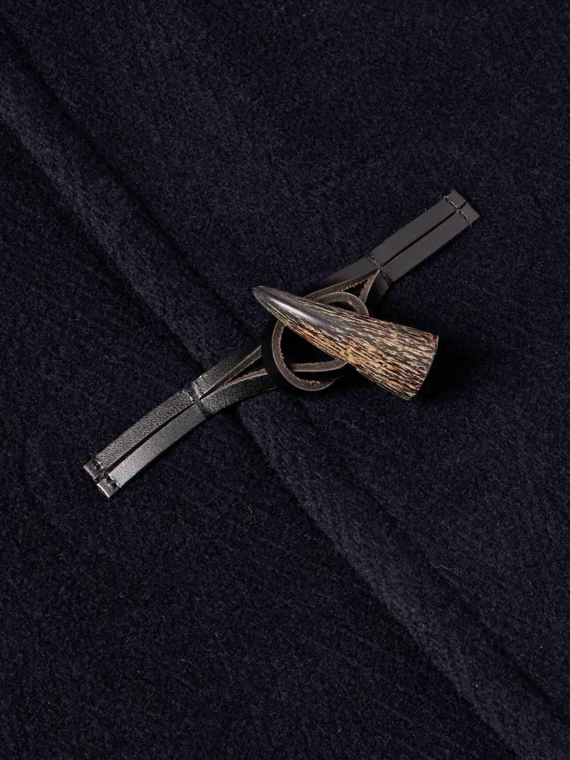 Beams Plus - Herringbone Wool-Blend Hooded Duffle Coat - Blue