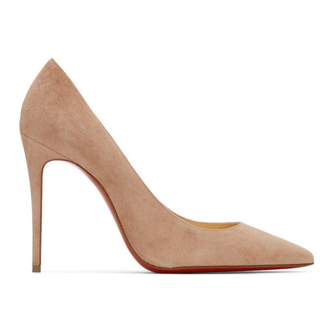 Christian Louboutin - Authenticated So Kate Heel - Suede Beige Plain for Women, Never Worn