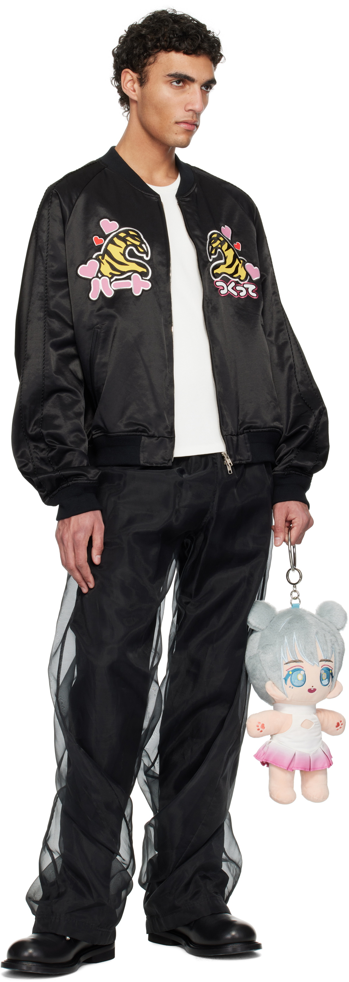 doublet Black Tiger Fan-Service Souvenir Bomber Jacket