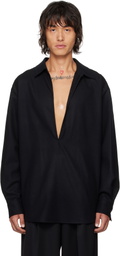 stein Black Oversized Skipper Shirt