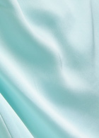Simkhai Marabella Draped Satin Maxi Dress Light Blue