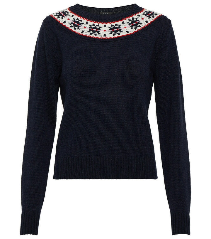 Photo: A.P.C. Jacquard virgin wool sweater
