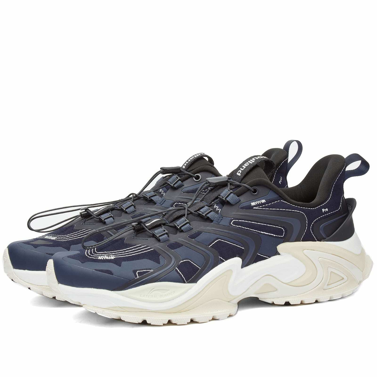 幸 Soulland x Li-Ning X-Claw Ace Sneakers in Navy Soulland