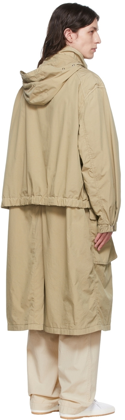 Lemaire Khaki Parachute Trench Coat Lemaire