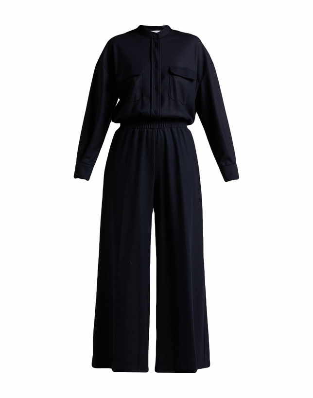 Photo: Harris Wharf London Womens Jumpsuit in Midnight blue