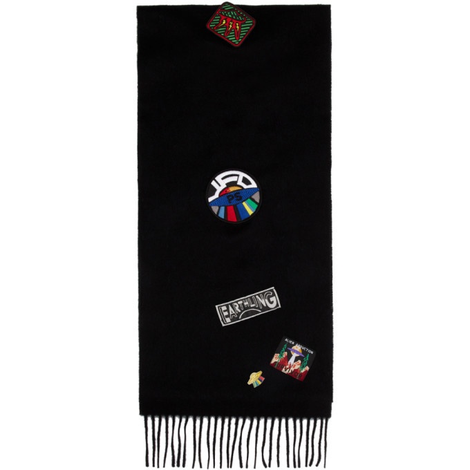 Photo: PS by Paul Smith Black Wool UFO Scarf