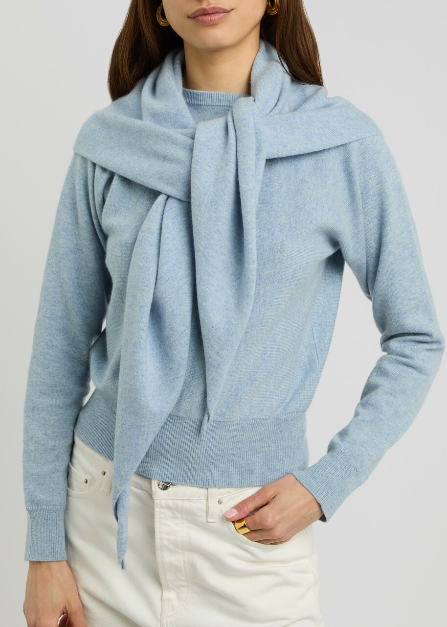 Extreme Cashmere N°150 Witch Cashmere-blend Scarf - Light Blue - One Size