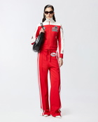 Pinko Pinko Garage Cropped Sweatshirt With Zip Red/Butter
