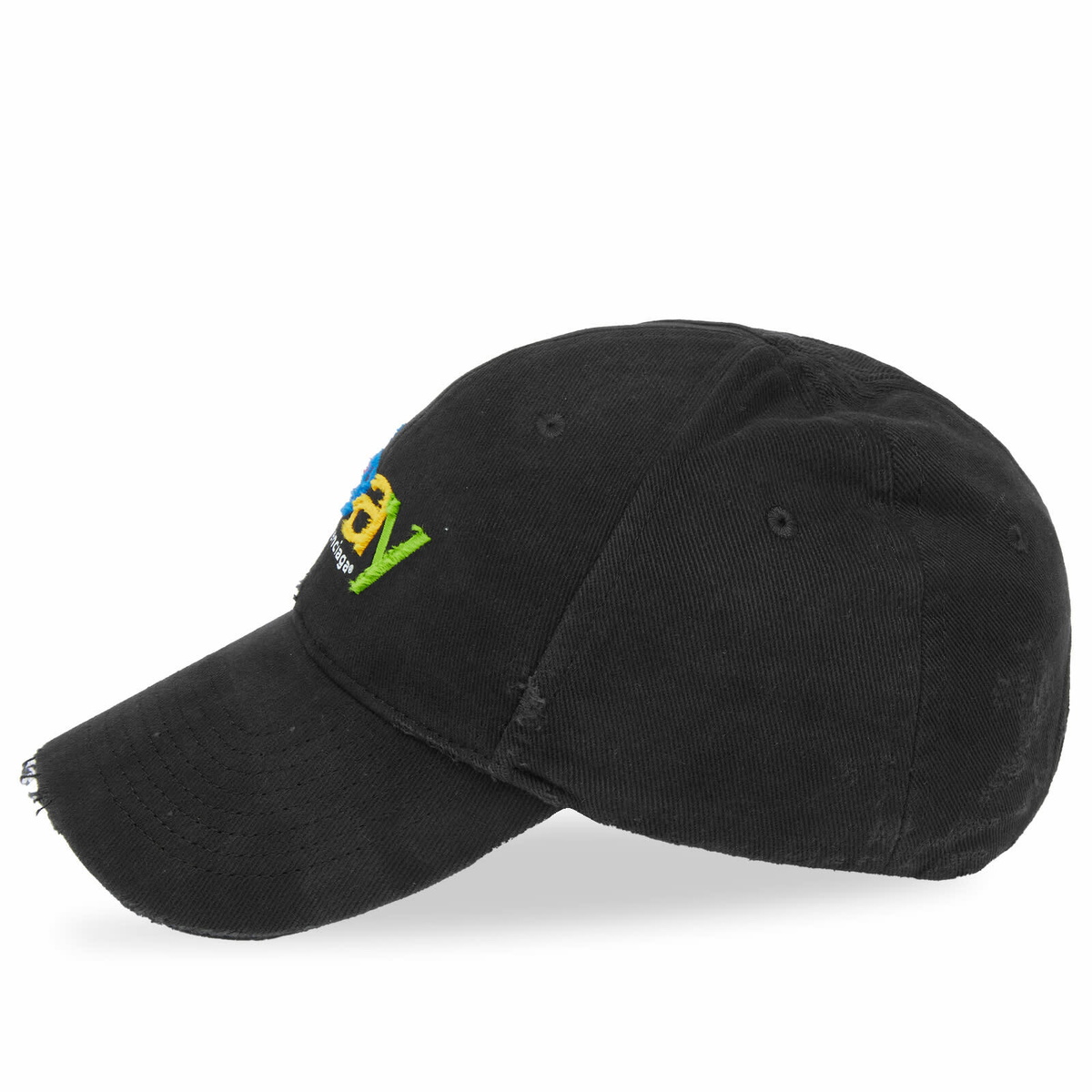 Balenciaga Men's eBay Cap in Black/Multicolor Balenciaga
