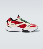 Valentino Garavani Demiyee suede-trimmed sneakers