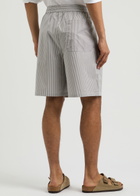 Rag & Bone Irving Striped Stretch-cotton Shorts Grey