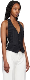 Coperni Navy Pinstripe Vest