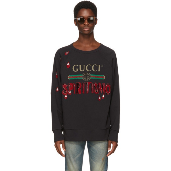 Photo: Gucci Black Spiritismo Logo Sweatshirt