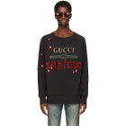 Gucci Black Spiritismo Logo Sweatshirt