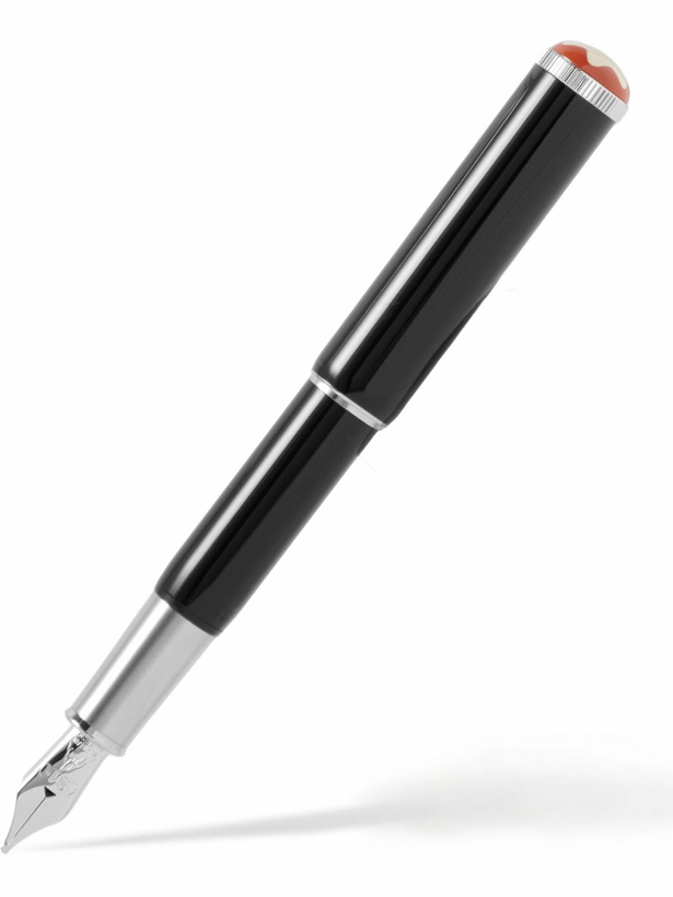 Photo: Montblanc - Heritage Collection Rouge et Noir Baby Silver-Tone and Resin Fountain Pen
