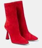 Aquazzura Amore 95 suede ankle boots