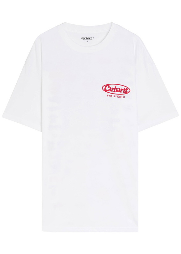 Photo: Carhartt Wip Logo-print Cotton T-shirt White
