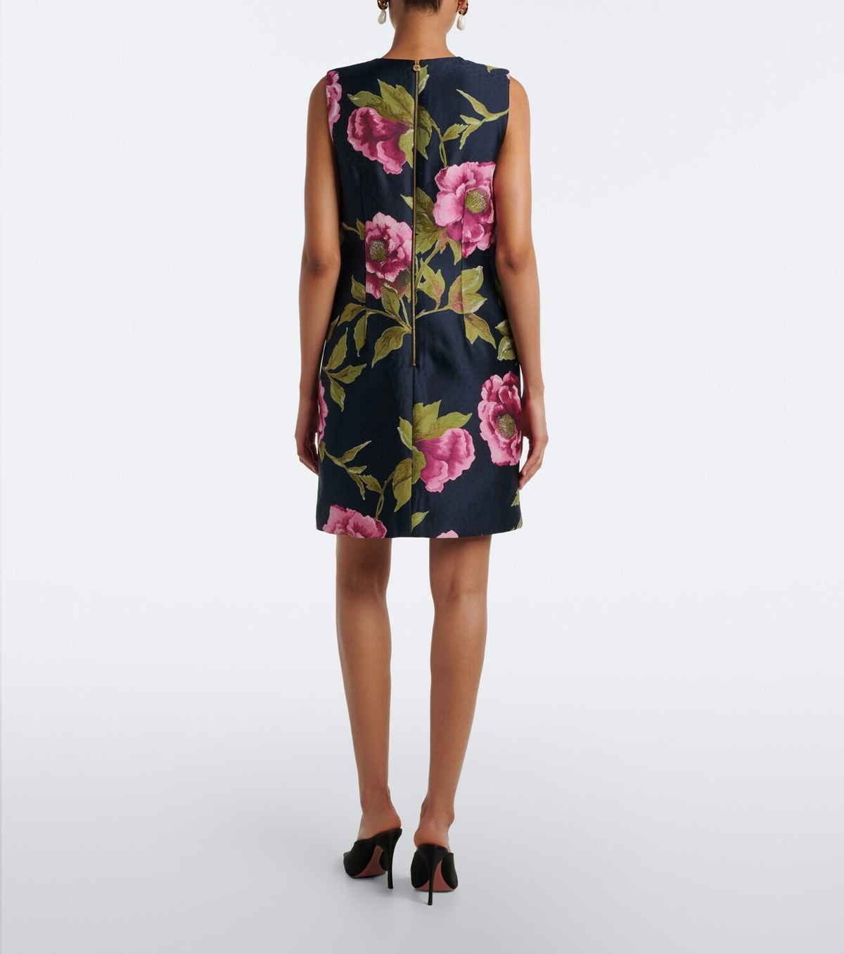 Carolina Herrera Floral jacquard shift dress