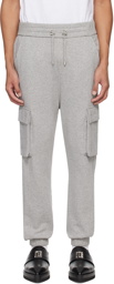 Balmain Gray Cargo Pocket Lounge Pants
