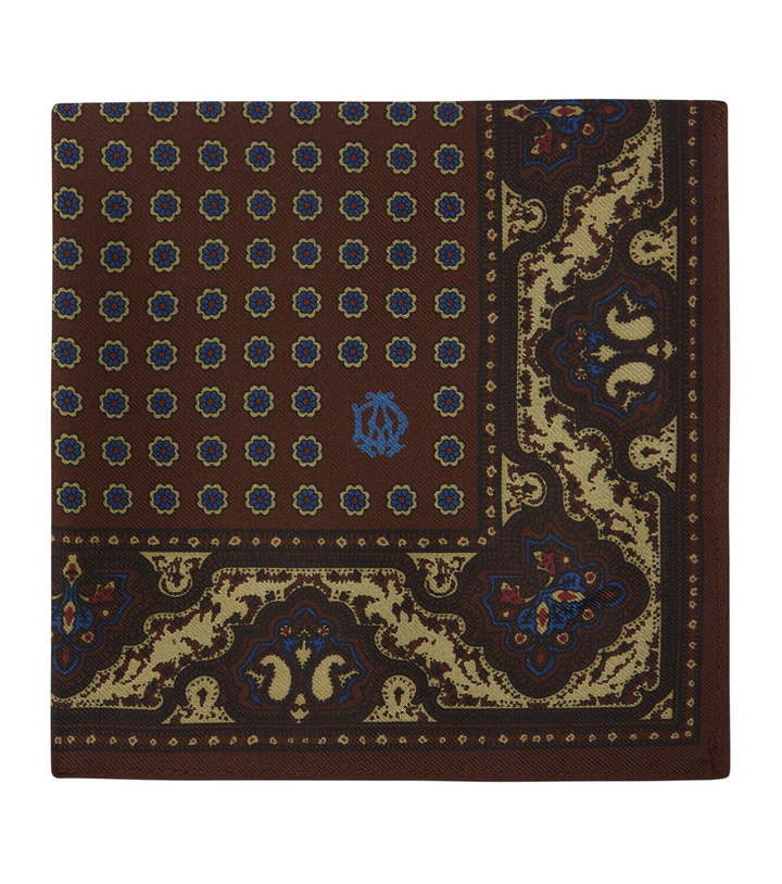 Photo: Dunhill Printed silk pocket square
