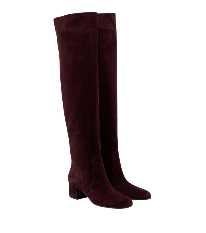 Photo: Gianvito Rossi Suede knee-high boots