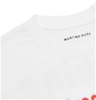Martine Rose - Printed Cotton-Jersey T-Shirt - White