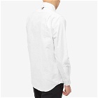 Thom Browne Men's Tie Silk Pocket Button Down Shirt in White