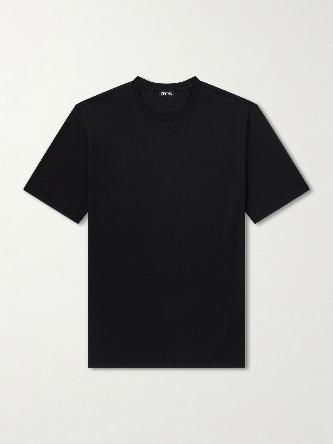 Zegna - Cotton-Jersey T-Shirt - Black