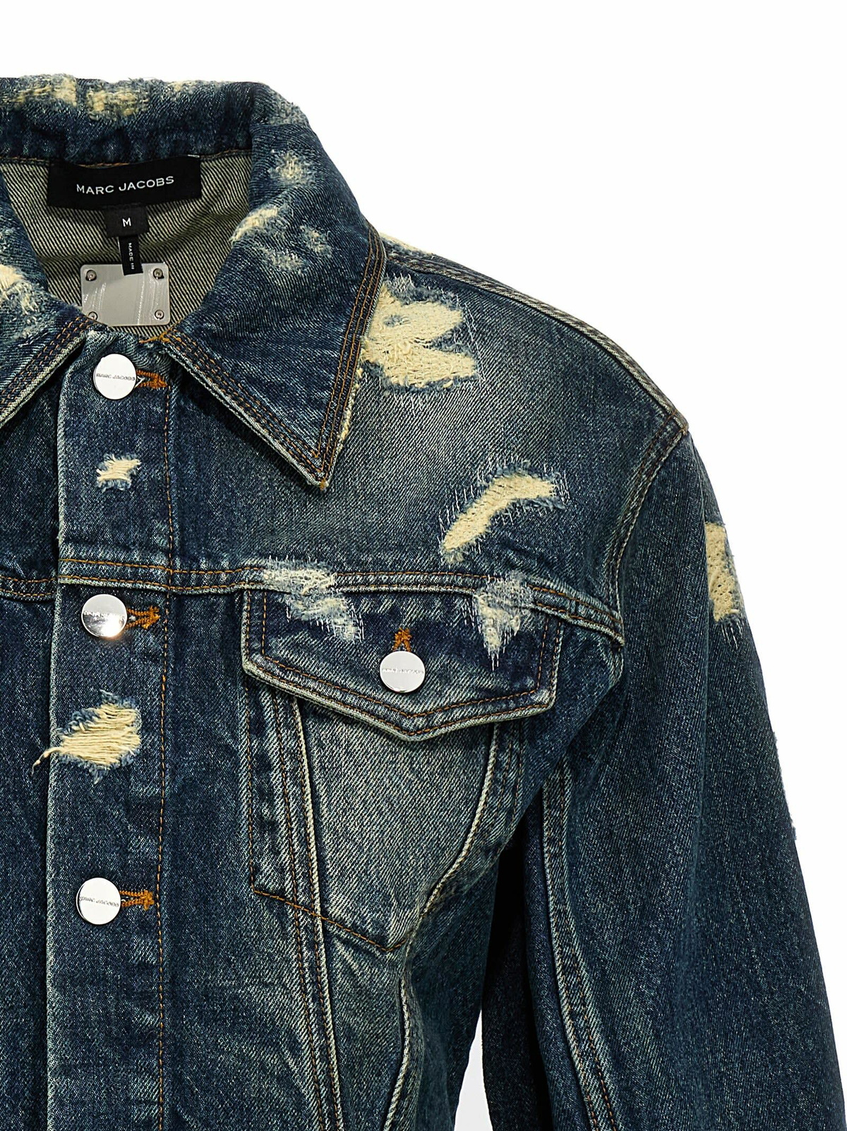 Marc Jacobs the Rip And Repair Fluted Denim Jacket Jacket Marc Jacobs