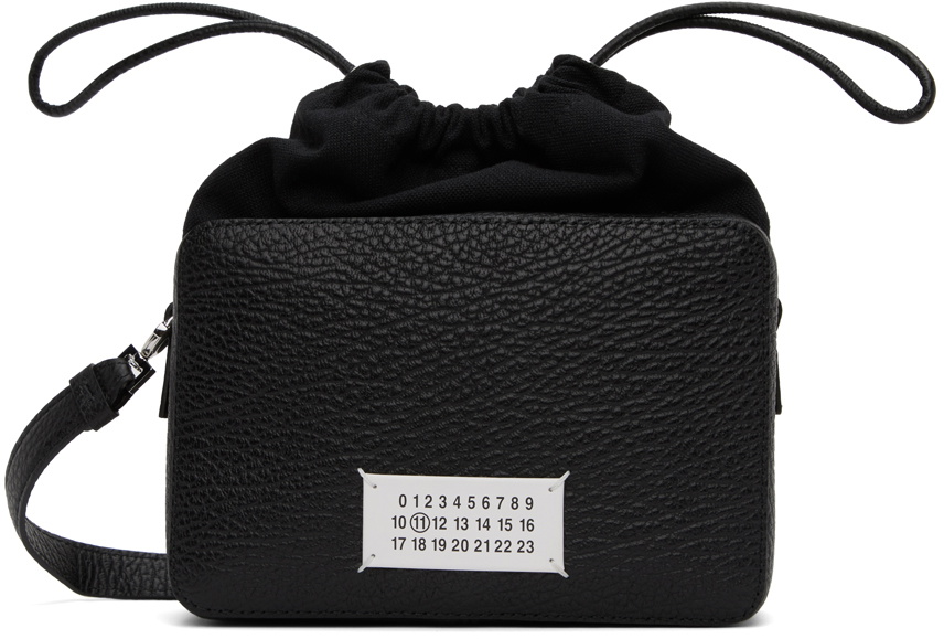 ショルダーバッグ・ポシェット Maison Margiela Maison Margiela Logo Crossbody Bag SB1WG0018 Maison Margiela Black Logo Crossbody Bag Maison Margiela