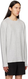 Alo Gray Fast Break Long Sleeve T-Shirt