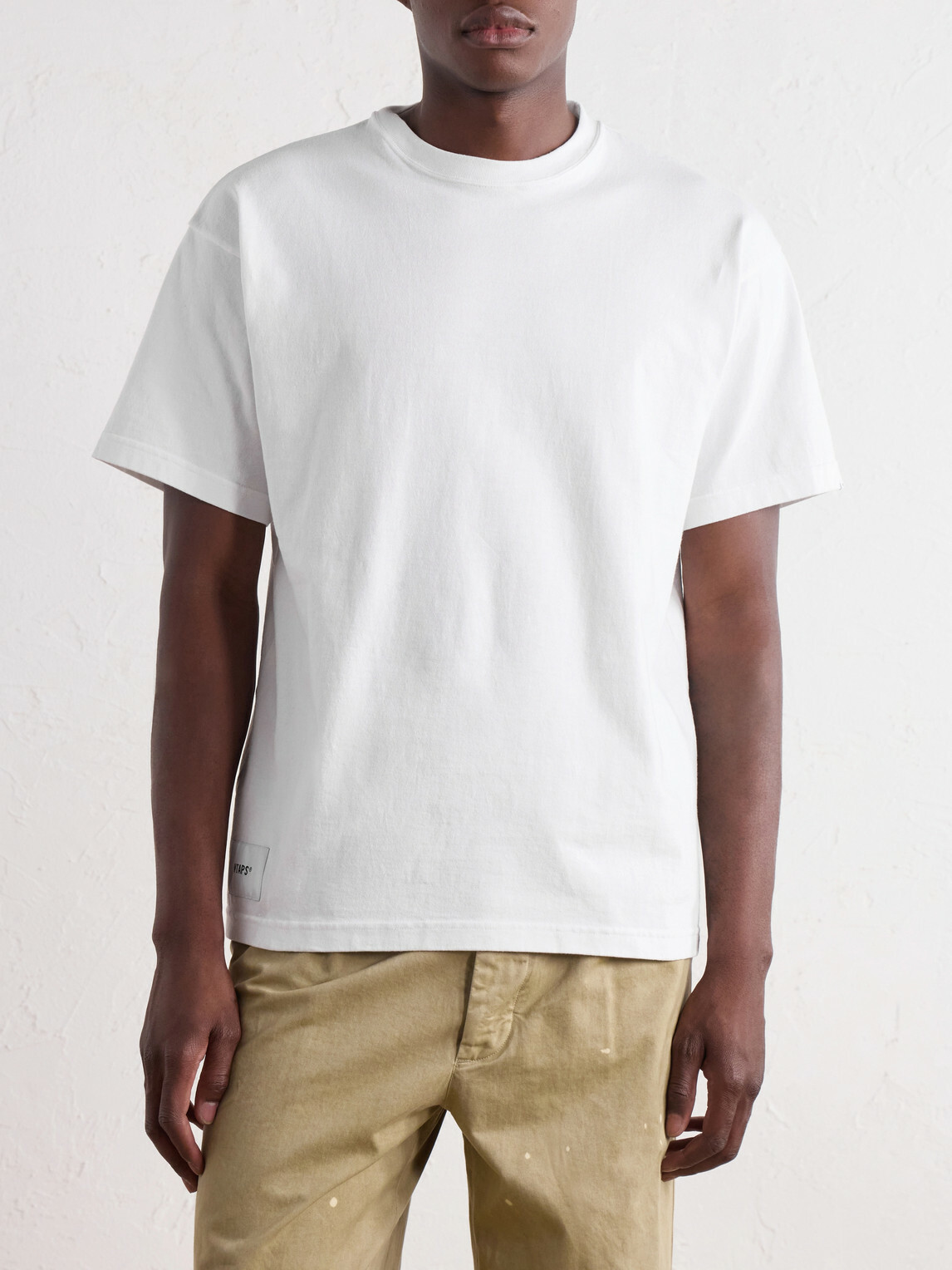 WTAPS - Sign-YD Logo-Embroidered Cotton-Jersey T-Shirt - White