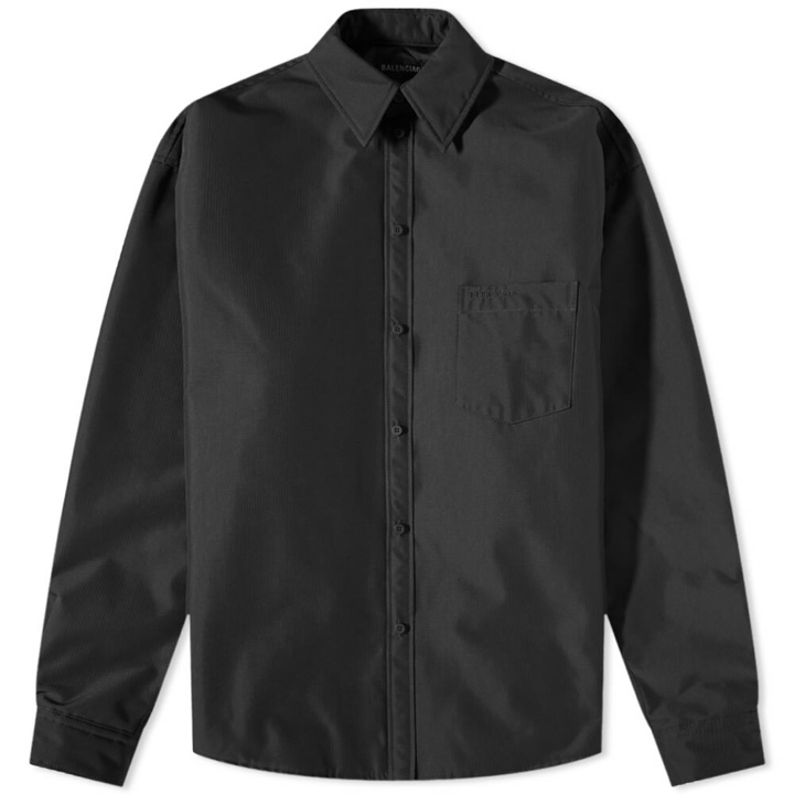 Photo: Balenciaga Men's Padded Overshirt in Black