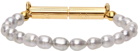 IN GOLD WE TRUST PARIS SSENSE Exclusive Gold & Silver Jack Bracelet