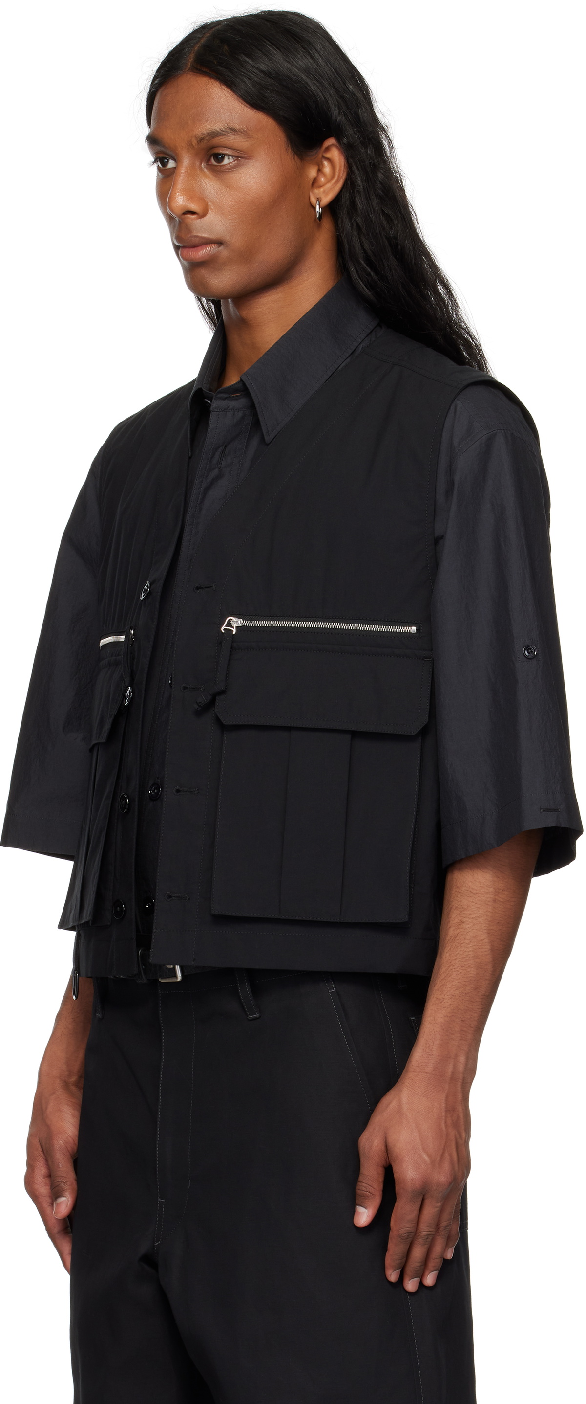 LEMAIRE Black Technical Vest