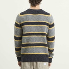 Howlin by Morrison Men's Howlin' Absolute Belter Stripe Jumper in Charcoal