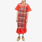 W'menswear Women's Summer Fortune Pocket Dress in Red Check