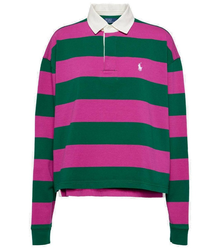 Photo: Polo Ralph Lauren Striped cotton jersey polo shirt
