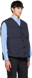 Nanamica Navy Quilted Down Vest