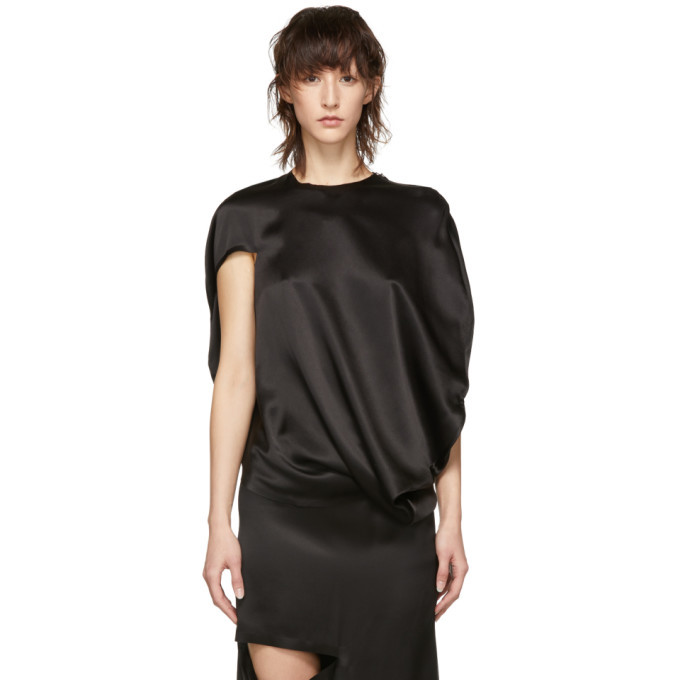 Photo: JW Anderson Black Asymmetric Circular Blouse