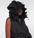 Junya Watanabe Ruched ripstop midi dress