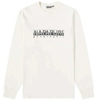 Napapijri Men's Long Sleeve Sox Box T-Shirt in White