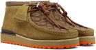 Moncler Genius Brown Clarks Edition Wallabee Boots