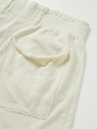 Les Tien - Yacht Straight-Leg Garment-Dyed Cotton-Jersey Drawstring Shorts - Neutrals