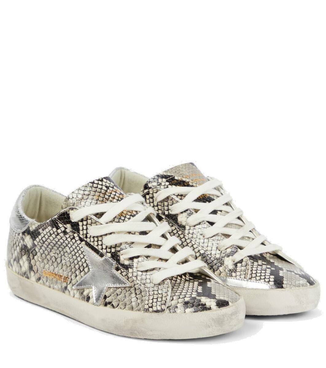 Golden Goose Super-Star snake-effect leather sneakers Golden